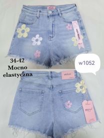Szorty jeans damskie (34-42/10szt)
