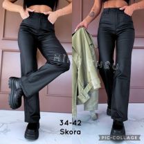 Spodnie ekoskóra damskie (34-42/10szt)