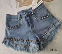 Szorty jeans damskie (34-42/10szt)