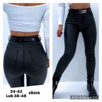 Spodnie ekoskóra damskie (34-42 /10szt)