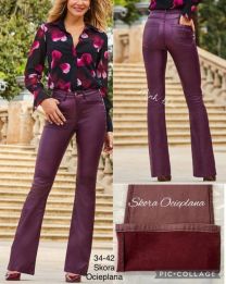 Spodnie ekoskóra damskie (34-42/10szt)