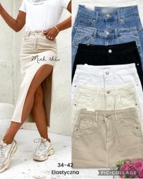 Spódnica jeansy damskie (34-42/10szt)