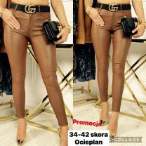 Spodnie ekoskóra damskie (34-42/10szt)