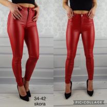 Spodnie ekoskóra damskie (34-42/10szt)