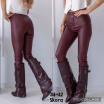 Spodnie ekoskóra damskie (34-42/10szt)