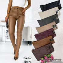 Spodnie ekoskóra damskie (34-42/10szt)