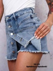 Spódnica z Szorty jeans damskie (34-42/10szt)