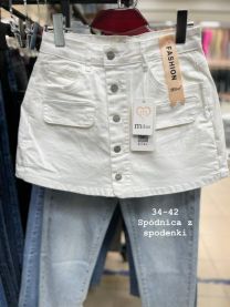 Spódnica z Szorty Jeans damskie (34-42/10szt)