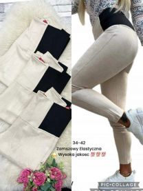 Spodnie ekoskóra damskie (34-42/10szt)