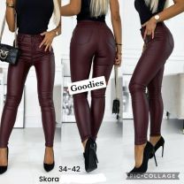 Spodnie ekoskóra damskie (34-42/10szt)