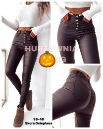 Spodnie ekoskóra damskie (38-48/10szt)