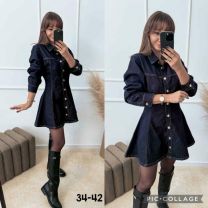 Sukienki jeans damskie (34-42/12szt)