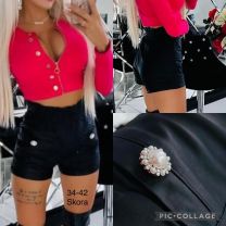 Spodenki ekoskóra damskie (34-42/10szt)