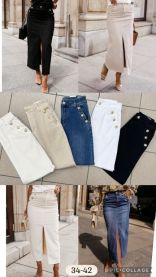 Spódnica jeansy damskie (34-42/10szt)