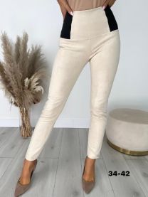 Spodnie ekoskóra damskie (34-42/10szt)