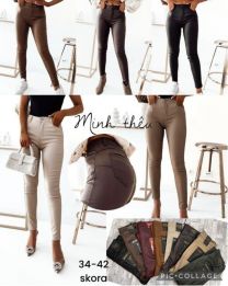 Spodnie ekoskóra damskie (34-42/10szt)