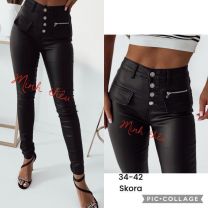 Spodnie ekoskóra damskie (34-42/10szt)