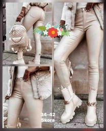 Spodnie ekoskóra damskie (34-42/10szt)