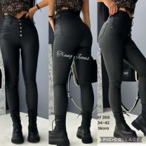 Spodnie ekoskóra damskie (34-42/10szt)