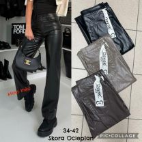 Spodnie ekoskóra damskie (34-42/10szt)