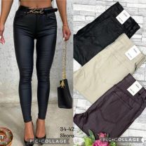Spodnie ekoskóra damskie (34-42 /10szt)