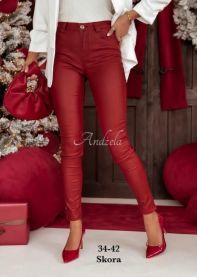 Spodnie ekoskóra damskie (34-42 /10szt)