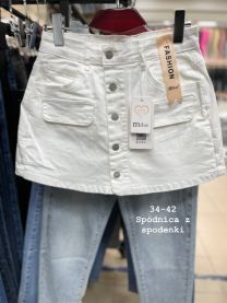 Spódnica z Szorty jeans damskie (34-42/10szt)