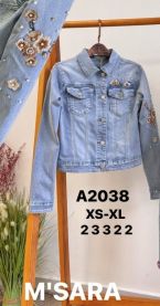 Kurtka jeansowa damska (XS-XL/12SZT)