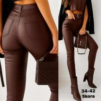 Spodnie ekoskóra damskie (34-42/10szt)