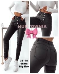 Spodnie ekoskóra damskie (38-48/10szt)
