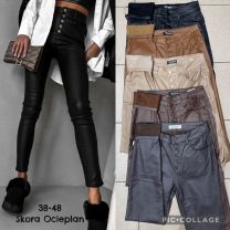 Spodnie ekoskóra damskie (38-48/10szt)