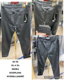 Spodnie ekoskóra damskie (42-52/10szt)