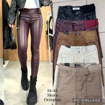 Spodnie ekoskóra damskie (34-42/10szt)