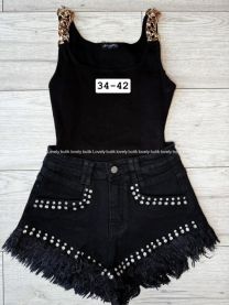 Szorty jeans damskie (34-42/10szt)