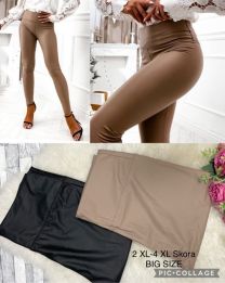 Spodnie ekoskóra damskie (2XL-4XL/12szt)