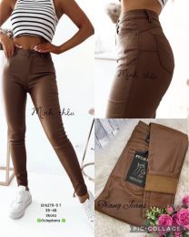 Spodnie ekoskóra damskie (38-48/10szt)