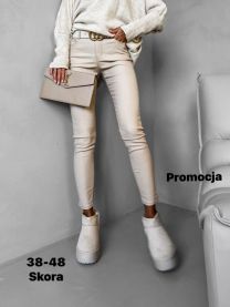 Spodnie ekoskóra damskie (38-48/10szt)
