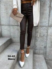 Spodnie ekoskóra damskie (34-42/10szt)