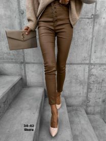 Spodnie ekoskóra damskie (34-42/10szt)