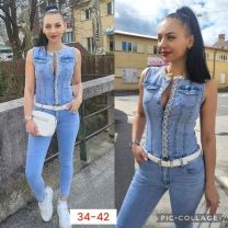 Kombinezon jeans damskie (34-42/10szt)