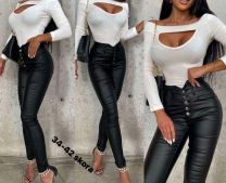 Spodnie ekoskóra damskie (34-42/10szt)