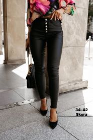Spodnie ekoskóra damskie (34-42 /10szt)
