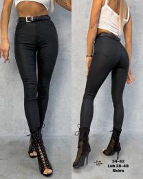 Spodnie ekoskóra damskie (34-42/10szt)