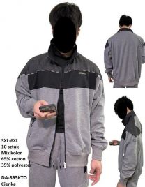 Bluzy bez kaptura męskie (3-6XL/10szt)