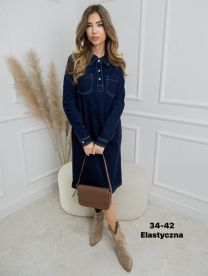Sukienki jeans damskie (34-42/12szt)