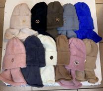 Komplet Czapki damskie (uniwersalny/12szt)