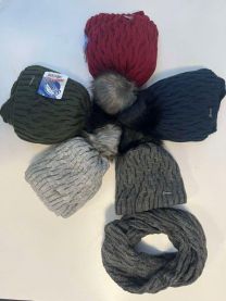 Komplet czapki damskie (uniwersalny/12kpt)