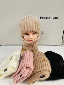 Komplet czapki damskie (uniwersalny/10kpt)