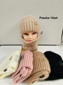Komplet czapki damskie (uniwersalny/10kpt)