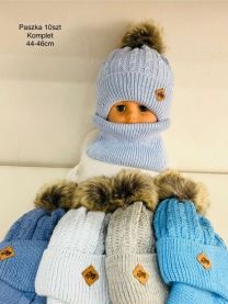 Komplet Czapki Dziecięce (44-46cm/10kpt)